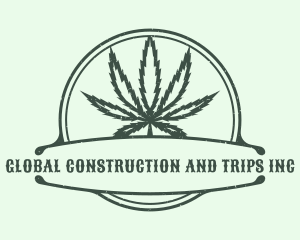 Organic Marijuana Leaf Logo