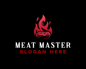 Steak Bbq Grill logo design