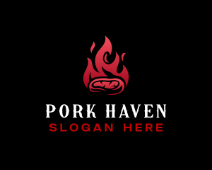 Steak Bbq Grill logo design