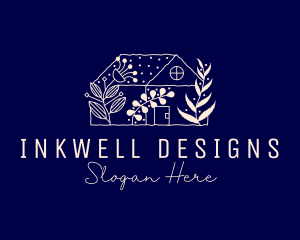 House - Floral Gardening House logo design