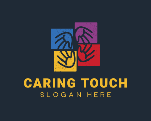 Caregiver - Community Hands Foundation logo design