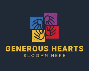 Giving - Community Hands Foundation logo design
