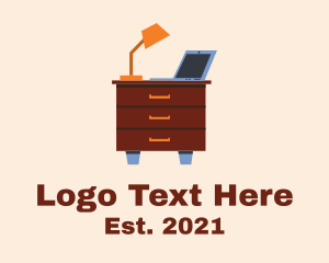 Office - Home Office Desk logo design