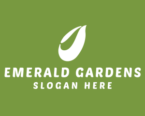 Organic Leaf Gardener logo design