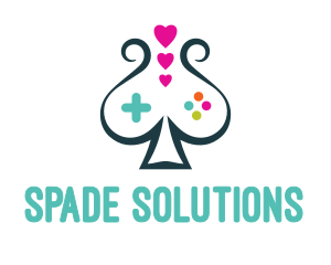 Spade - Curvy Spade Gaming logo design