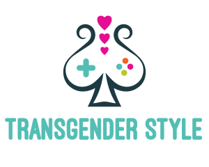 Transgender - Curvy Spade Gaming logo design