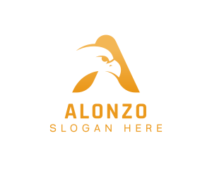 Falcon Bird Aviary Letter A logo design