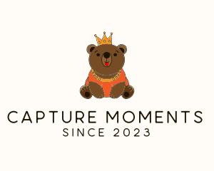Teddy Bear - Crown King Bear logo design