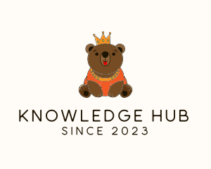 Toy Store - Crown King Bear logo design