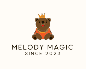 Baby Supplies - Crown King Bear logo design