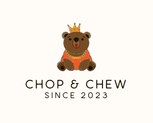 Bear - Crown King Bear logo design