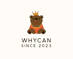 Princess - Crown King Bear logo design