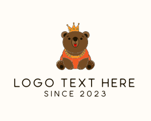King - Crown King Bear logo design