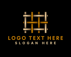 Pattern - Woven Pattern Letter H logo design
