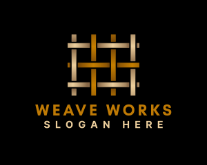 Weave - Woven Pattern Letter H logo design