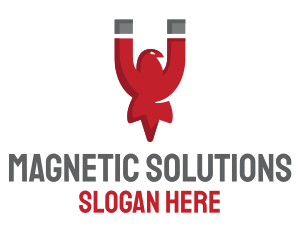 Magnetic - Bird Magnet Wings logo design