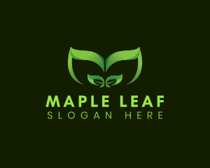 Wellness Eco Leaf logo design