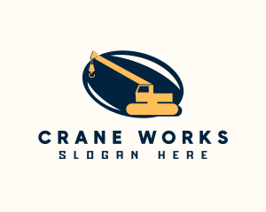 Crane - Crane Cronstruction Machine logo design