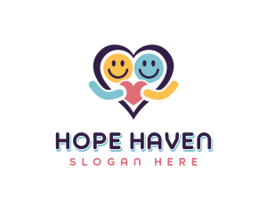 Non Profit Charity Heart logo design