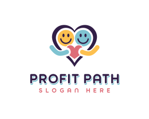 Non Profit Charity Heart logo design