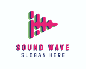 Volume - Music Media Soundwave logo design