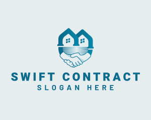 Contract - Real Estate Handshake Agreement logo design