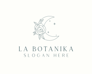 Bohemian - Elegant Flower Moon logo design