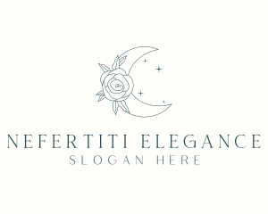 Elegant Flower Moon  logo design