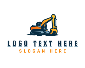 Excavation - Industrial Excavation Machinery logo design