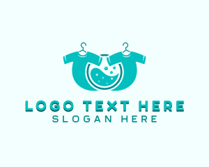 Dry Cleaning - Laundry Shirt Detergent logo design