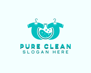 Laundry Shirt Detergent logo design