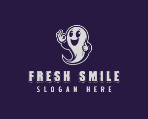 Happy Ghost Spirit logo design