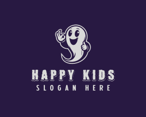 Happy Ghost Spirit logo design