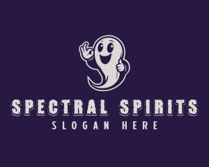 Happy Ghost Spirit logo design