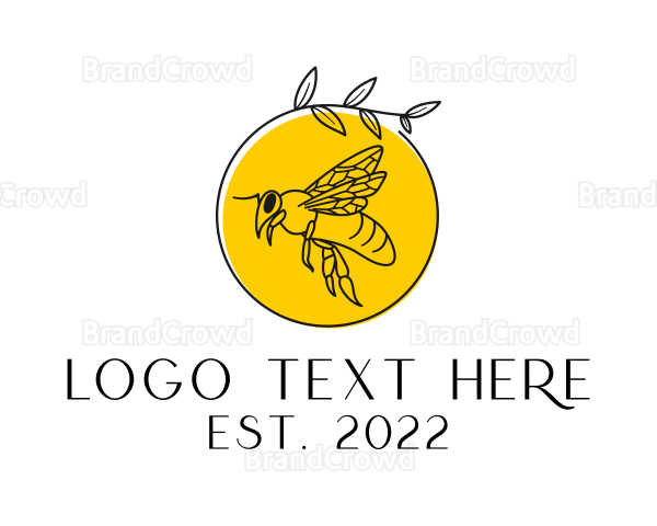 Honey Bumble Bee Logo
