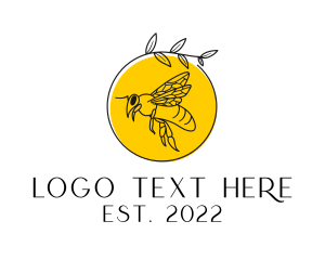 Bee - Honey Bumble Bee logo design