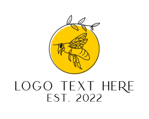 Hive - Honey Bumble Bee logo design