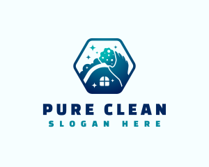 Cleaning Sponge Housekeeping logo design