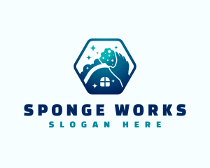 Sponge - Cleaning Sponge Housekeeping logo design