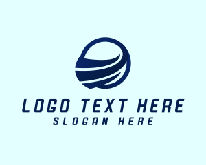 Globe - Global Wing Logistics logo design