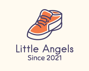 Shoemaker - Orange Shoe Footwear logo design
