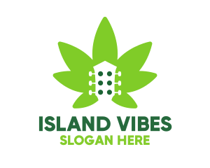Reggae - Guitar Tuner Marijuana logo design