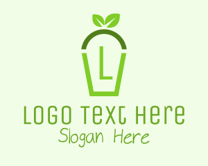 Juice Shop - Minimalistic Herbal Juice logo design