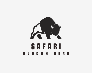 Bison Outdoor Safari logo design