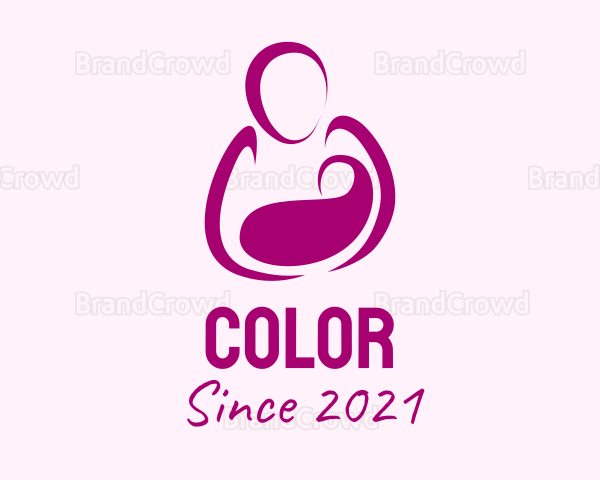 Purple Woman Maternity Logo