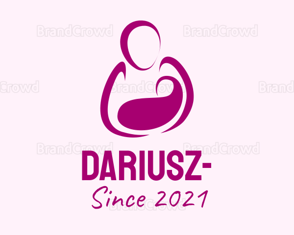Purple Woman Maternity Logo