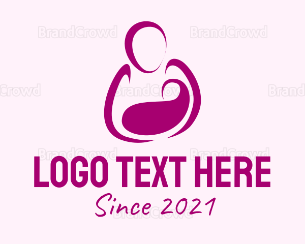 Purple Woman Maternity Logo