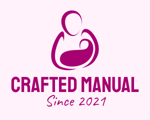 Purple Woman Maternity logo design