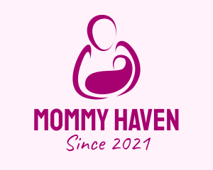 Mommy - Purple Woman Maternity logo design