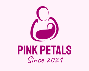 Purple Woman Maternity logo design